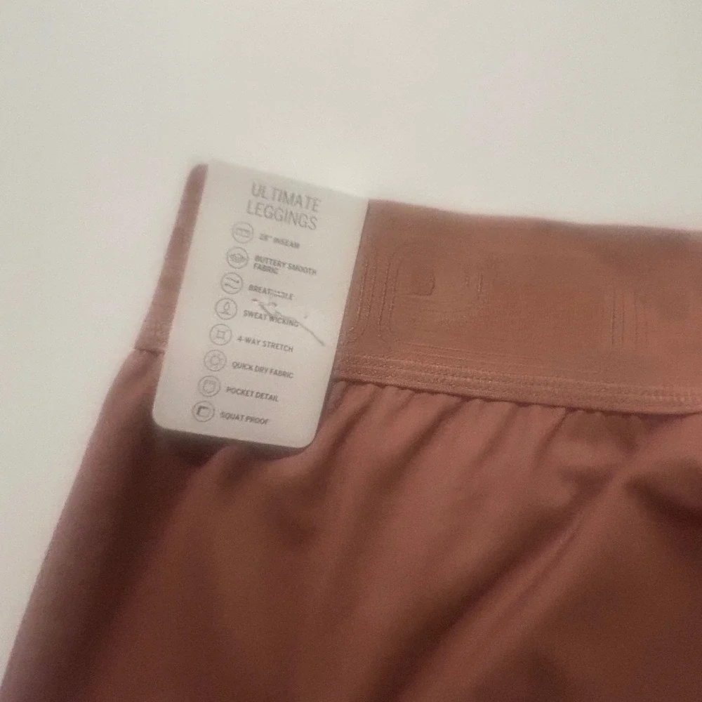 Victoria's Secret PINK Ultimate Leggings Sports Bra Set Mauve Ombre XXL NEW